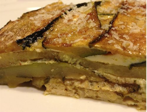 COURGETTE “PARMIGIANA” WITH TULSI OIL