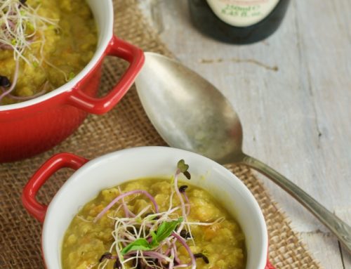 Red Lentil Soup with Tulsi Oil